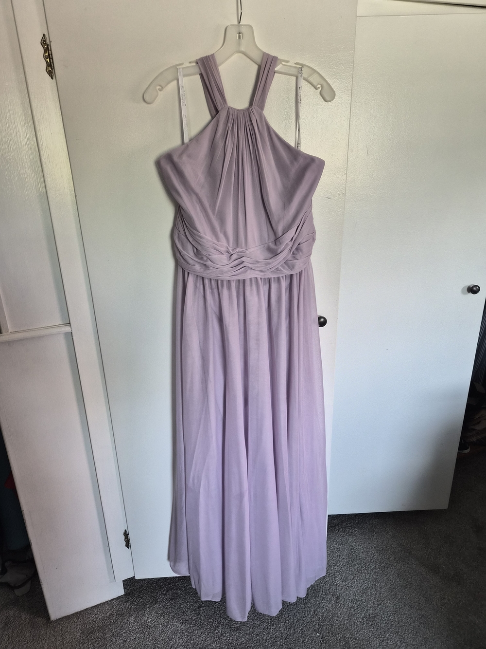Lavender Halter Maxi Dress - Women Size 22 Prom Bridesmaid